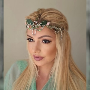 Fairy Tiara, Elfenkranz, Tiara, Diadem, Elfenkrone, Elven Tiara, Fantasy Stirnschmuck