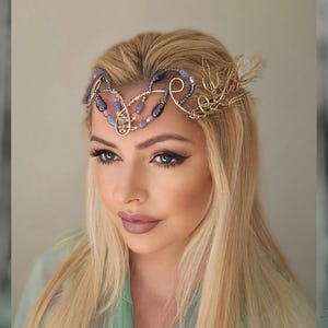 Fairy Tiara, Elfenkranz, Tiara, Diadem, Elfenkrone, Elven Tiara, Fantasy Stirnschmuck