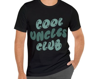 Cool Uncles Club-t-shirt, shirt voor oom, nieuw cadeau-idee voor oom, tweelingbroer kerstverjaardag Vaderdagcadeau, zwangerschapsaankondiging