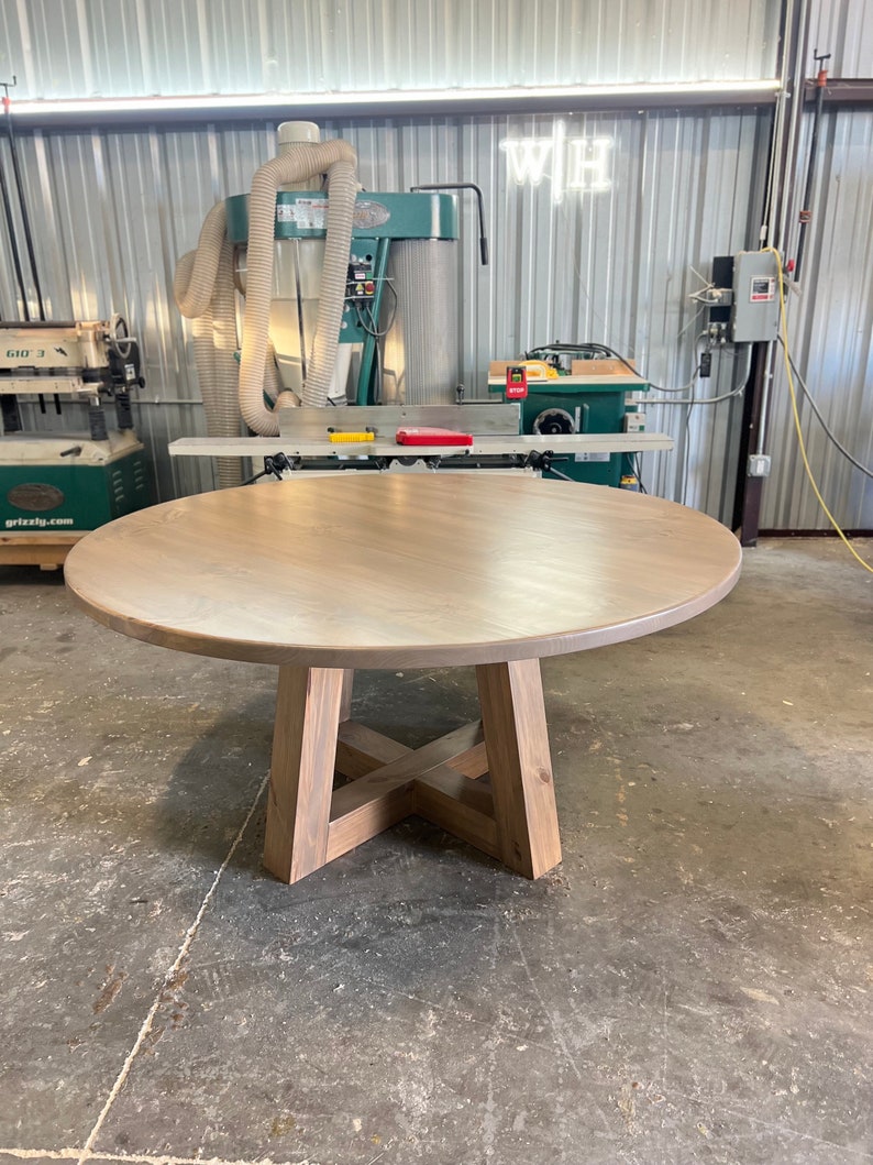 Eastern White Pine Round Dining Table Handmade Hardwood Etsy