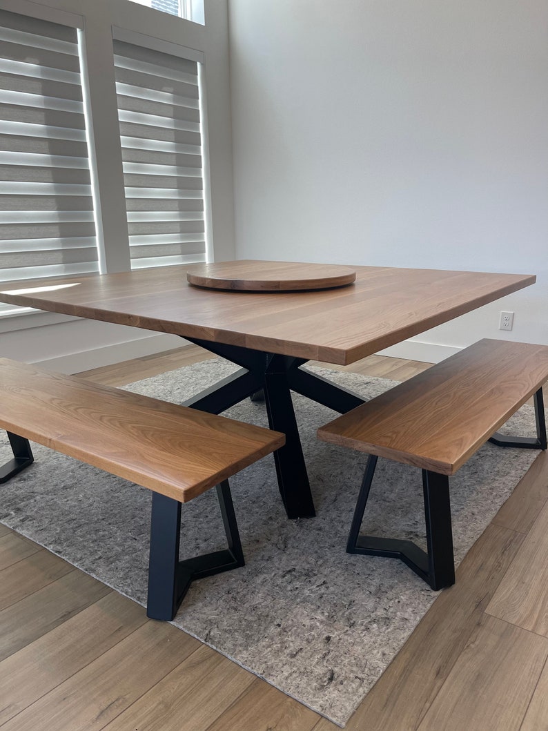 72 Square White Oak Dining Table Top Hardwood Top 6x6 72x72 Square