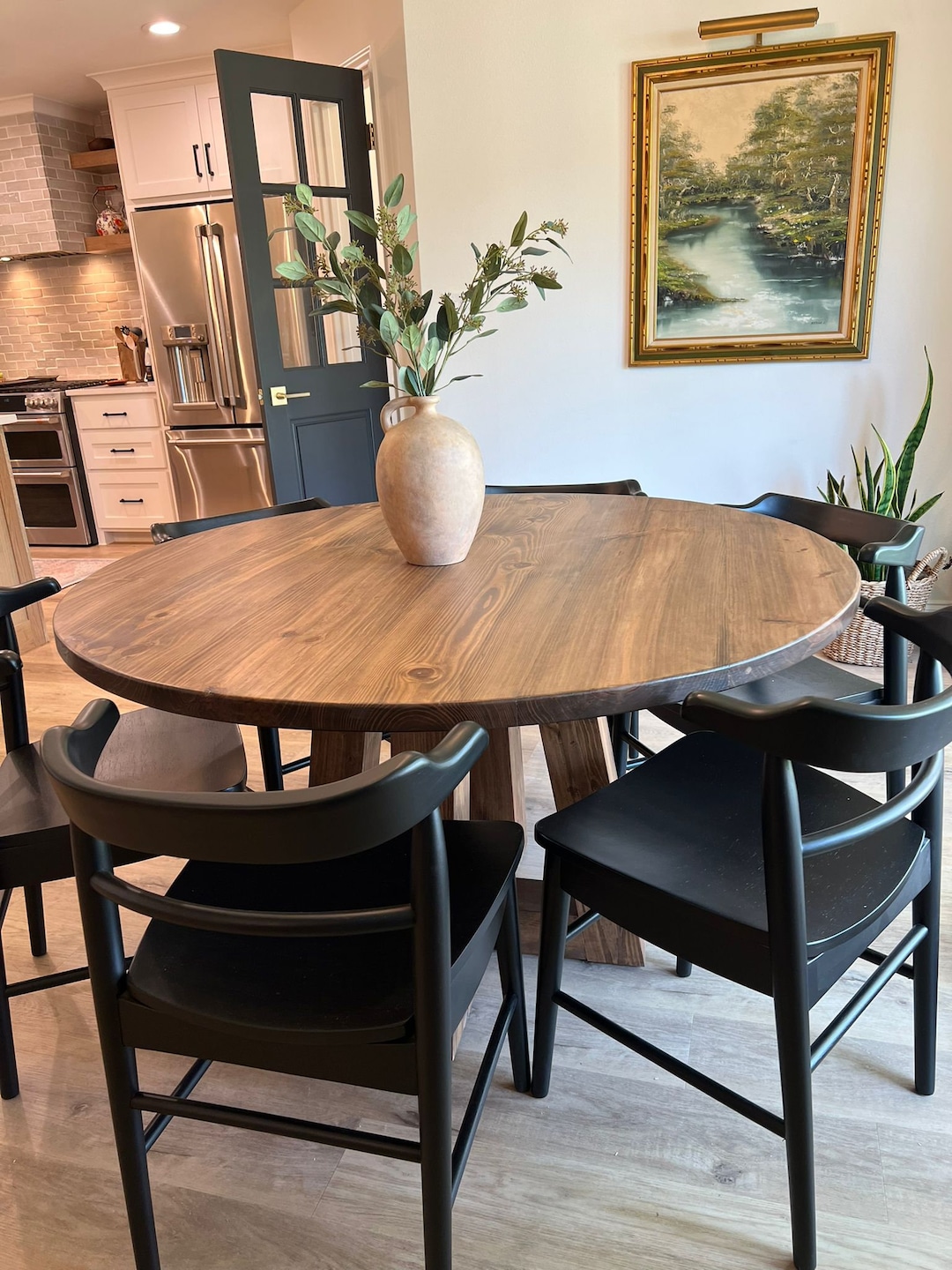 Handcrafted Round Wood Dining Table – Made Just for You – Trapezoid ...