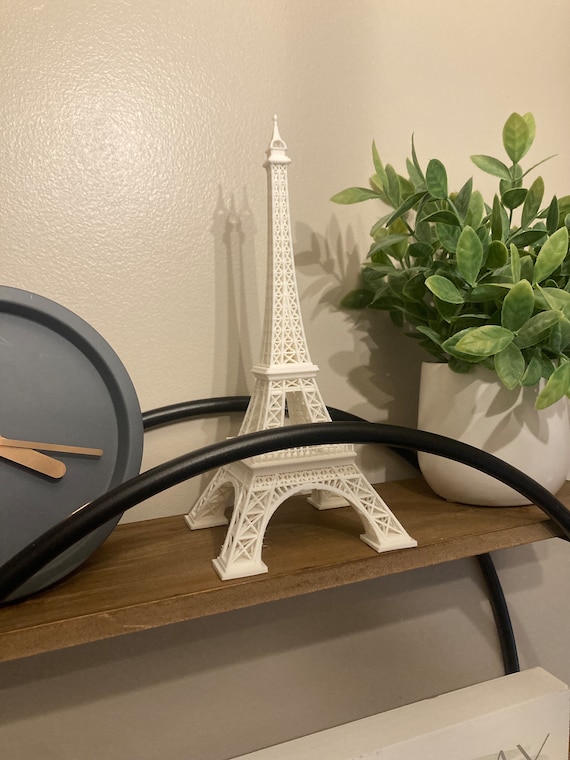 3D Printed Eiffel Tower Decoration 8.5 Inches Tall Parisian Home