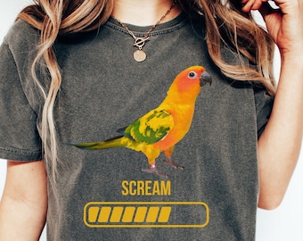 Conure Scream T-Shirt: Bird Lover Gift