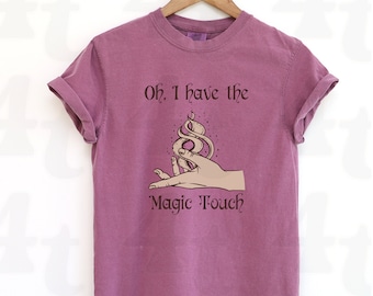 The Magic Touch Shirt, BG3 Gale Baldurs Tshirt,  Gale BG3 Gift, RPG Fan Gift,  Unisex Gamer Shirt, Gamer Gift, Retro T-shirt, Trendy T-Shirt