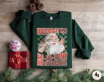 Home for the Holidays Realtor Shirt, Christmas Gift for Real Estate Agent, Christmas Real Estate Agent, Cute Realtor T-Shirt, Closing Gift