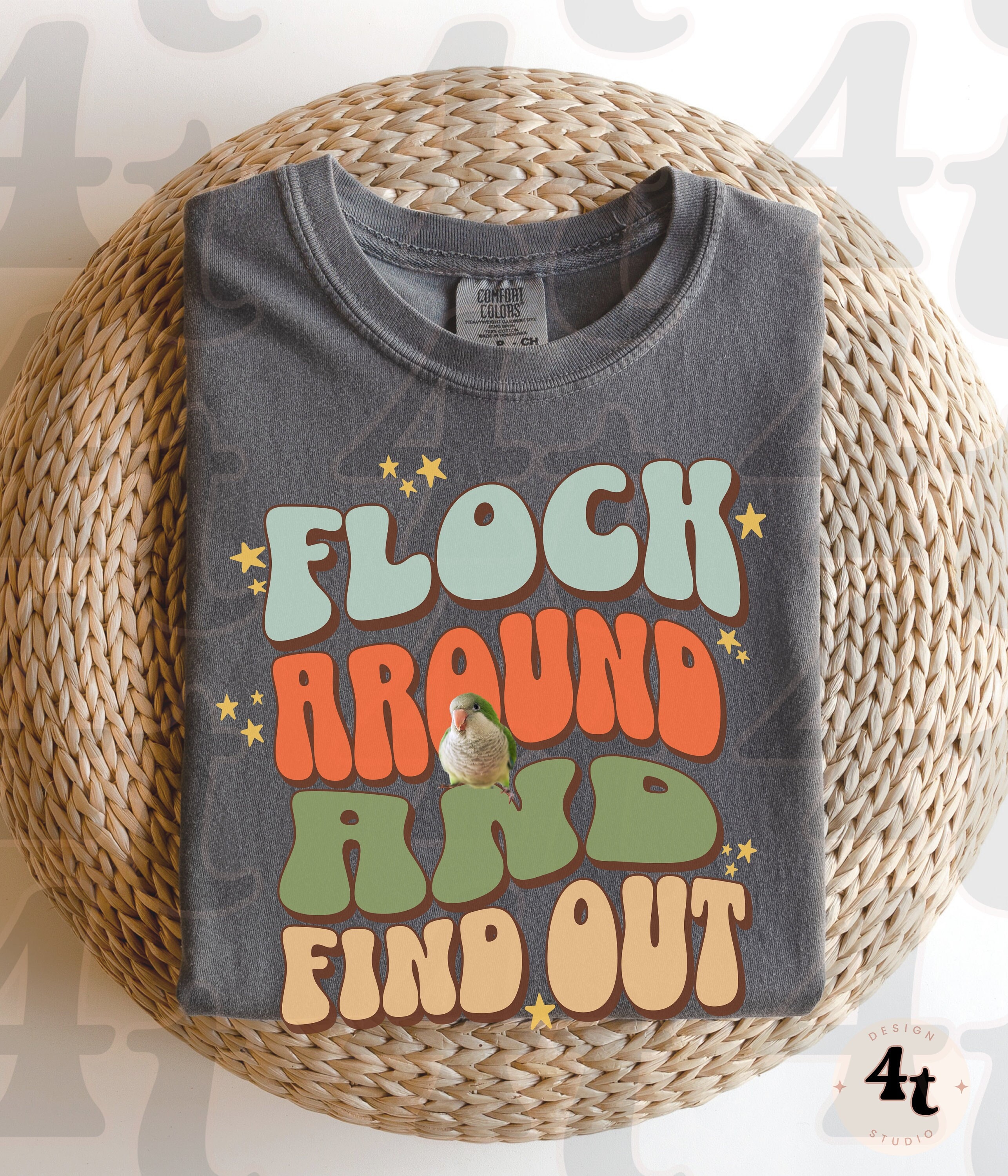 F Around and Find Out Quaker Parrot Shirt - Bird Lover Tee