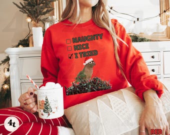 Turquoise Green Cheek Conure Crewneck Sweatshirt, Parrot Parents Gift, Christmas Lights, Unisex Jumper, Holiday Apparel, Cozy Winter Top