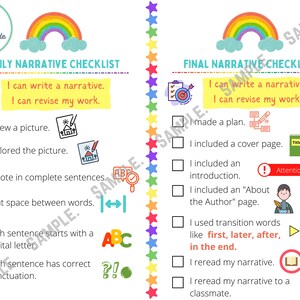 Berättande checklista för grundskolan