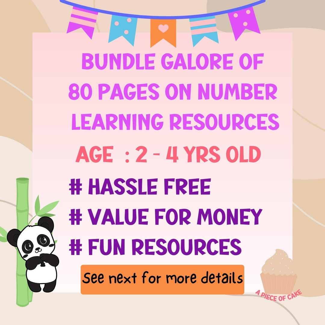 Bundle Galore on Numbers Learning Concept Learning Charts Etsy