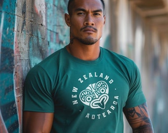 New Zealand TShirt Aotearoa T-Shirt for Kiwi Gift Kiwi Shirt for New Zealand Lover, Maori Tee Tiki Shirt Kiwiana Tee