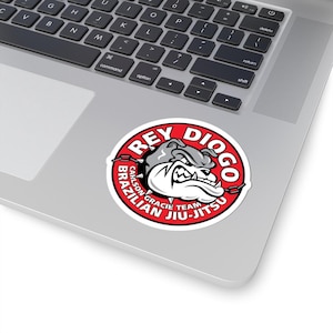 Bold Brazilian Jiu-Jitsu Stickers, Sporty Gym Decor, Fitness Gifts, Grappling Accessories, Jiu-Jitsu Lover&#39;s Merchandise