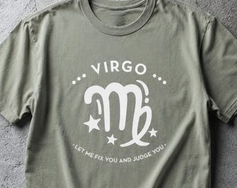 Virgo Zodiac Unisex Tee, Astrology Shirt, Horoscope Tshirt, Star Sign Top, Birthday Gift