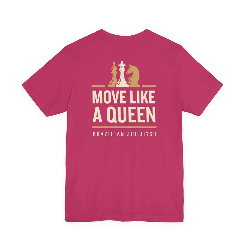 Brazilian Jiu-Jitsu Chess Shirt, Move Like the Queen You Are, BJJ Strategy Tee, Grapplers image 15