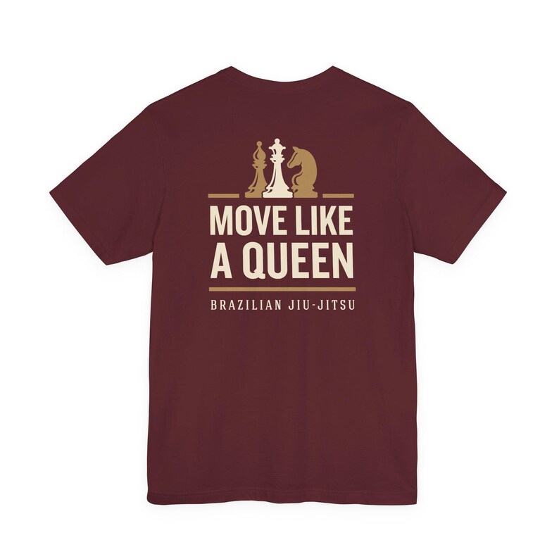 Brazilian Jiu-Jitsu Chess Shirt, Move Like the Queen You Are, BJJ Strategy Tee, Grapplers image 16