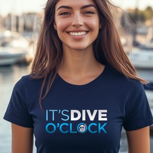 Tauche Uhr T-Shirt: Taucher Geschenk für Taucher