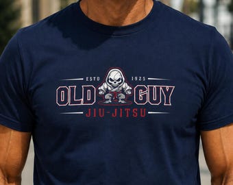 Old Guy Jiu-Jitsu Shirt, Funny BJJ Veteran Grappler Tee