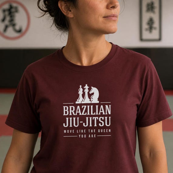 Brazilian Jiu-Jitsu Chess Shirt, Move Like the Queen You Are, BJJ Strategy Tee, Grapplers