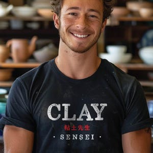 Camiseta Clay Sensei: Presente para Instrutor de Cerâmica