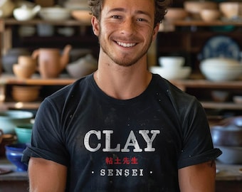 Camiseta de Clay Sensei: Regalo para instructor de cerámica