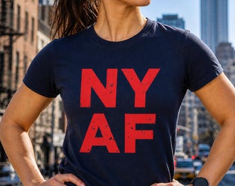 Koszulka graficzna NYAF: unisexowa koszulka NYC Streetwear