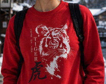 Kinesisk zodiak Tigerns år Tröja, Lunar New Year Tröja