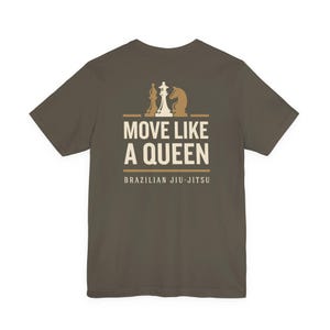 Brazilian Jiu-Jitsu Chess Shirt, Move Like the Queen You Are, BJJ Strategy Tee, Grapplers image 6