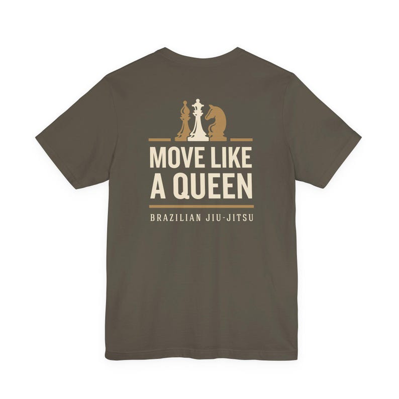 Brazilian Jiu-Jitsu Chess Shirt, Move Like the Queen You Are, BJJ Strategy Tee, Grapplers image 6