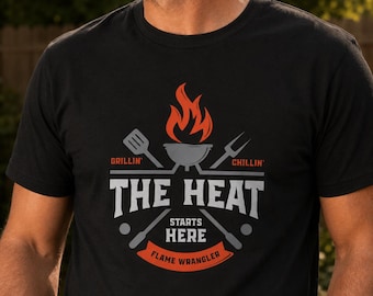 Grill Master Graphic Tee, BBQ Cookout Shirt