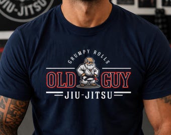 Grumpy Old Guy Jiu-Jitsu T-Shirt, Vintage BJJ Humor Gift for Men