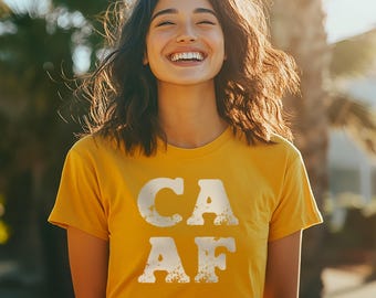 Kalifornien als F * ck Unisex T-Shirt, CAAF Shirt, Cali Vibe T-Shirt, West Coast Bekleidung, Golden State Kleidung