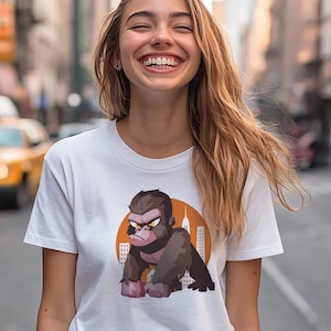 Kaiju TShirt Monster T-Shirt King Kong Gift Idea Shirt for Kaiju Fan