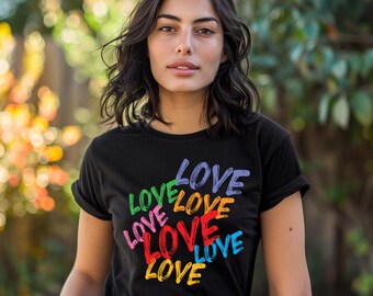 Love T-Shirt: Romantic Handwritten Style Tee