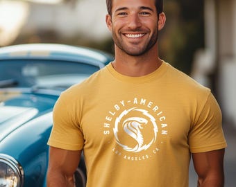 Camiseta vintage Shelby com logotipo americano: presente para entusiastas de carros Cobra