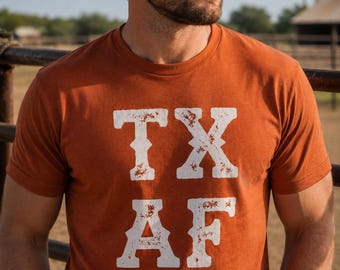 Texas AF Unisex Tee - Lone Star State Pride Shirt, Cowboy Country Tshirt, Southern Charm Top, Texan Gift Apparel, Southwest Fashion Clothing