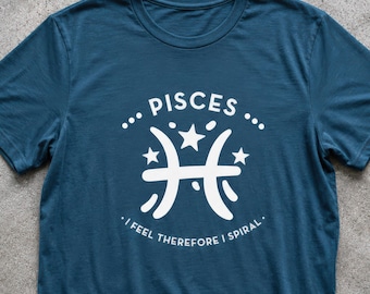 Pisces Zodiac Unisex Tee, Astrology Shirt, Horoscope Tshirt, Star Sign Top, Birthday Gift