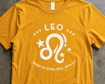 Leo Zodiac Unisex Tee, Astrology Shirt, Horoscope Gift, Constellation Clothing, Birthday Present