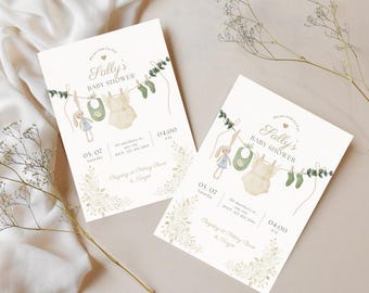 Boho/ Gender Neutral Baby Shower Template | INSTANT DOWNLOAD