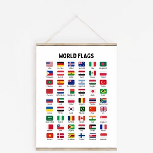 Global World Flag 216 International Countries 3x5 Ft 