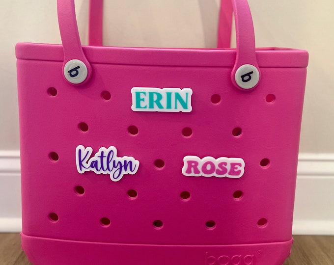 Customizable Name Tag for Bogg Bag. Personalized Bogg Bag Charm. Bogg