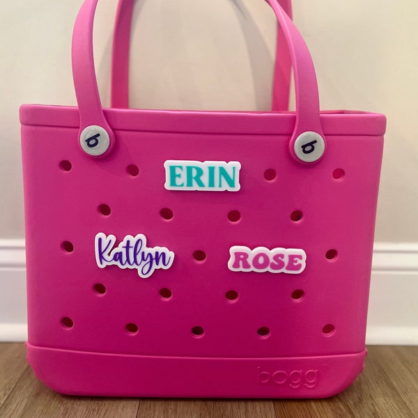 Breloques pour sac Bogg avec nom personnalisé