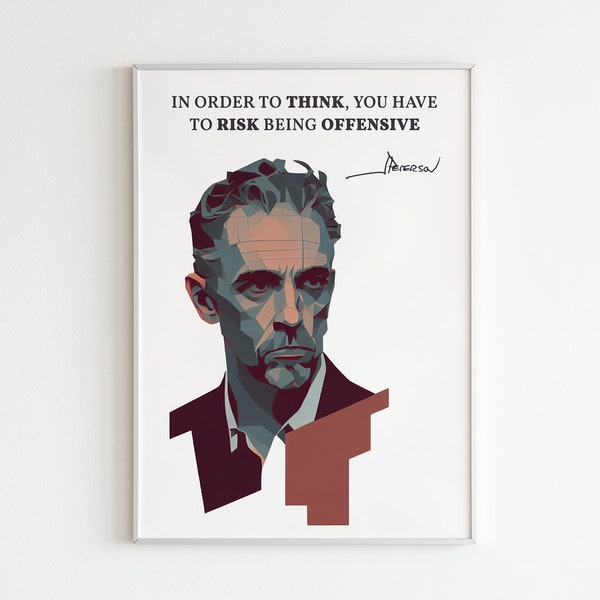 Jordan Peterson Poster Etsy