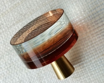 Gold & Acrylic Drawer knobs, Cabinet Handles and Knobs – Luxe Touch for Kitchen or Wardrobe