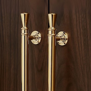 Brass Cabinet Pull: Modern Gold Accent, Kitchen & Closet Hardware
