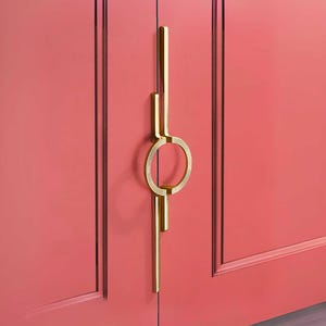 Semicircle Gold Cabinet Handle: Modern Zinc Alloy Drawer Pull