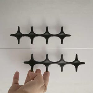 Black and Gold Cabinet Pulls – Modern Drawer Handles – Elegant Minimalist Hardware