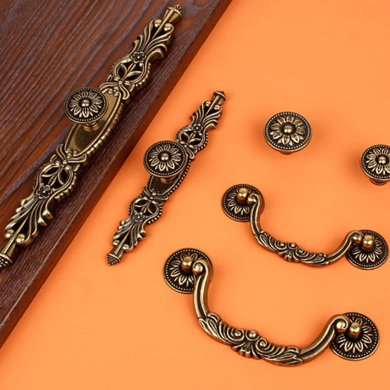 Rustic Farmhouse Drawer Pulls – Vintage Cabinet Handles for Kitchen ...