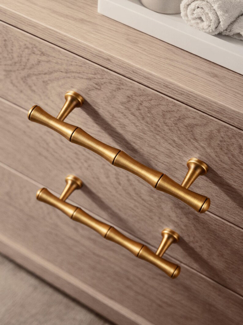 Image showcasing Bamboo Drawer Pulls, Cabinet Handles & Knobs – Eco-friendly Hardware ...