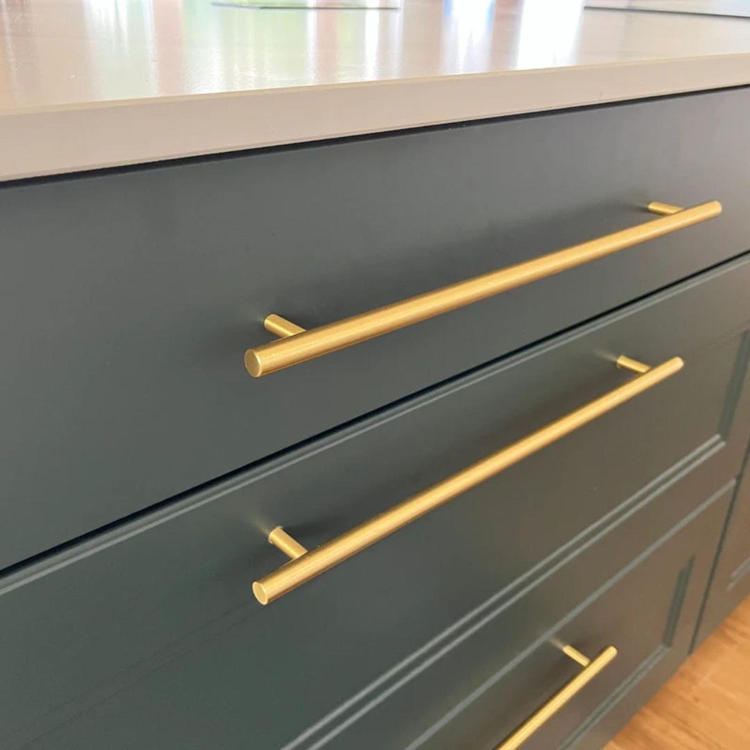 Brass Drawer Pulls & Cabinet Handles – Rustic Hardware for Elegant ... - Timber Cabinets With Brass Drawer Pulls