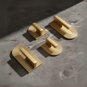 Brushed Gold Drawer Pulls, Cabinet Knobs & Handles – Timeless Hardware for Modern Bathrooms